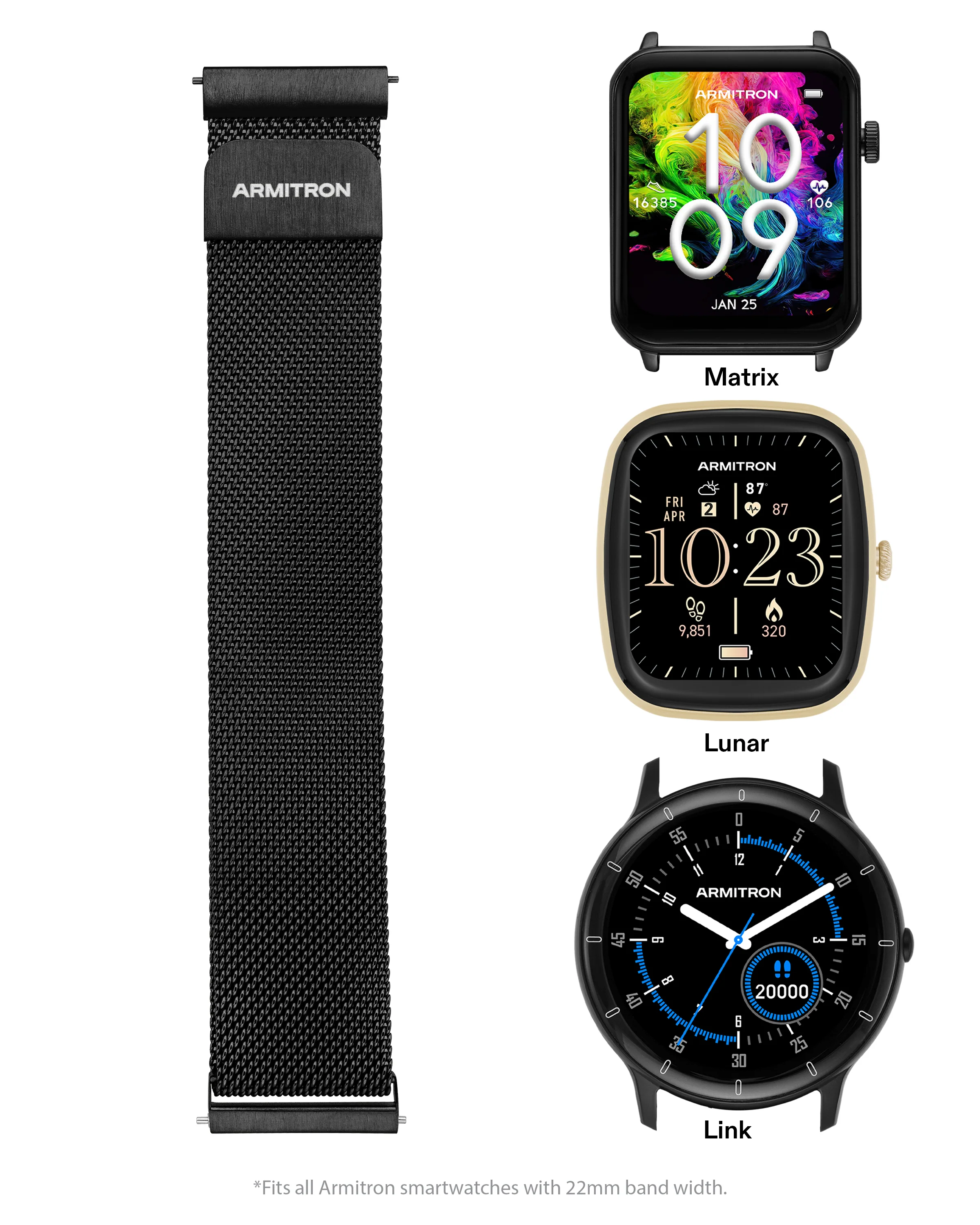 Armitron Connect™ Mesh Band | 22mm - Image 3