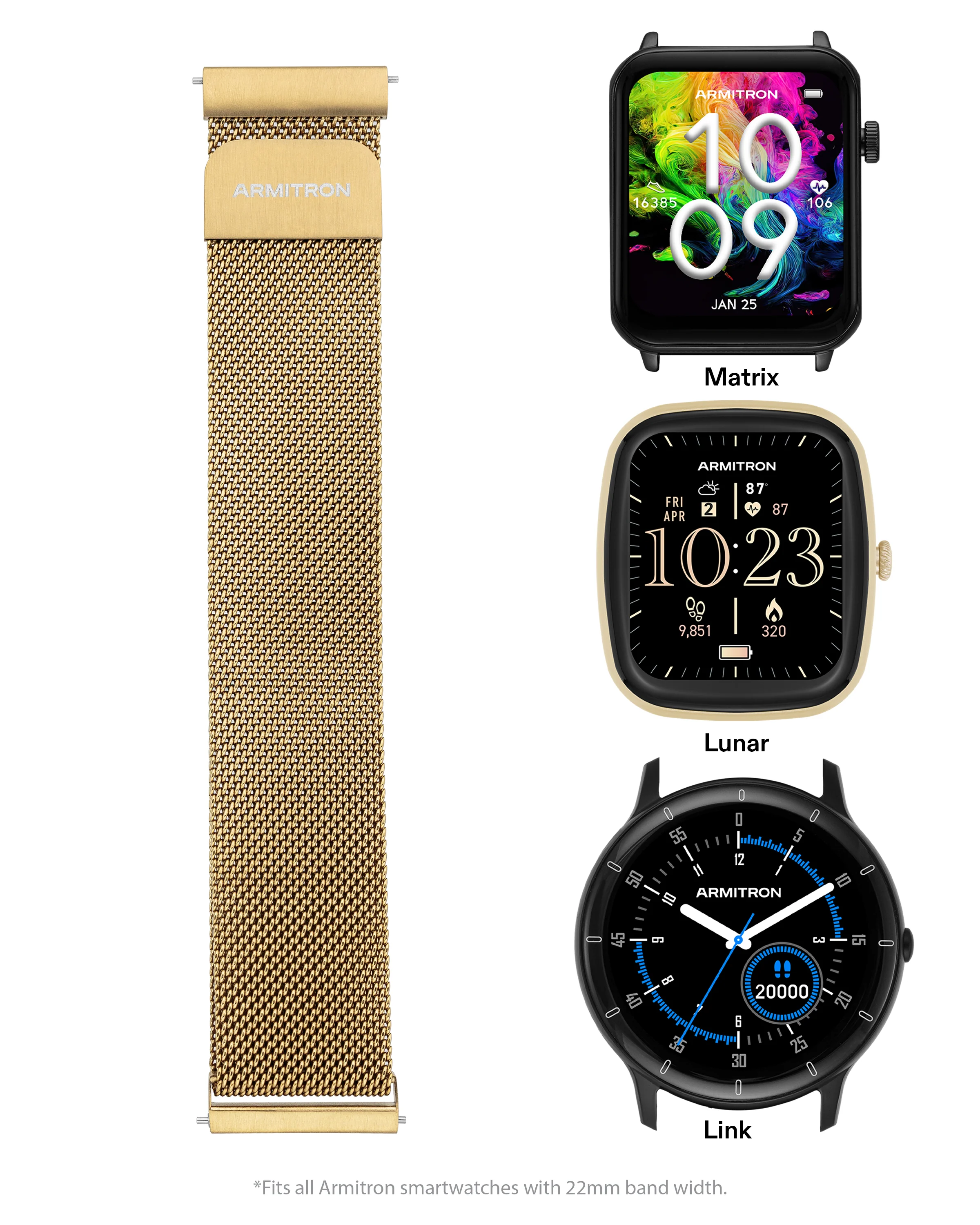 Armitron Connect™ Mesh Band | 22mm - Image 5
