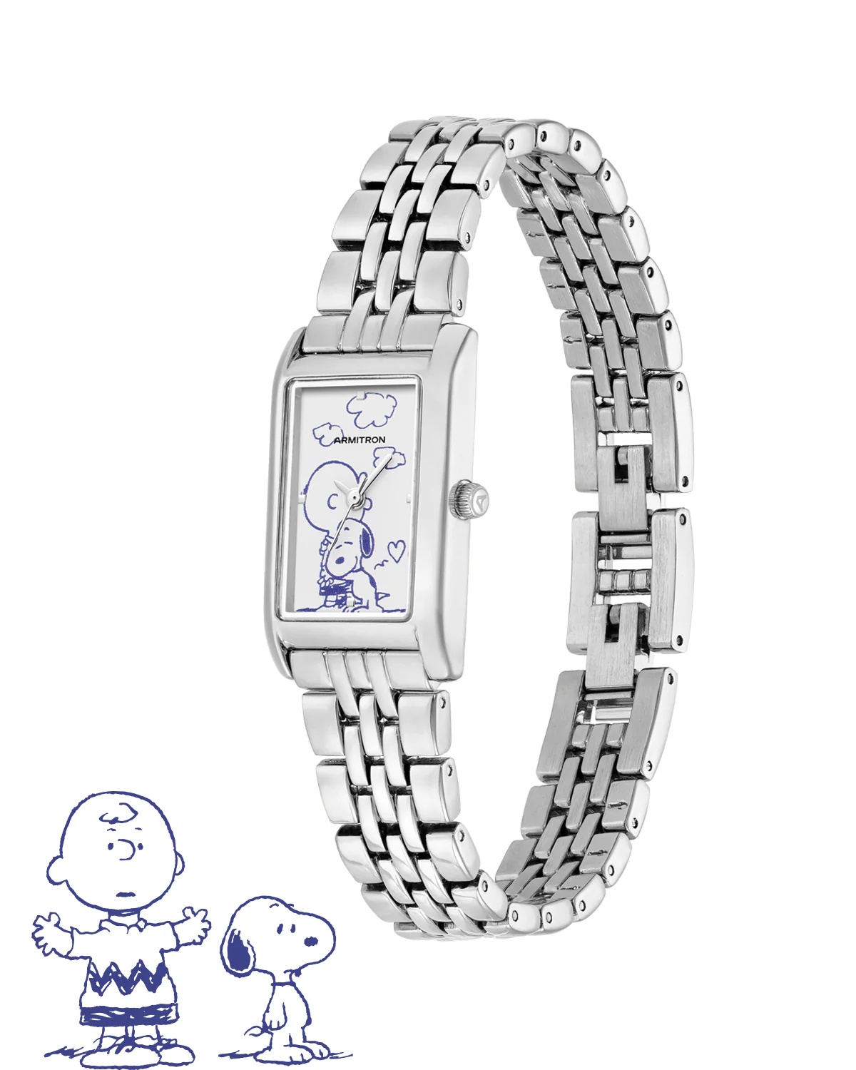 Armitron x Peanuts: Charlie Brown’s Embrace | 20mm, Peanuts Silver - Image 3