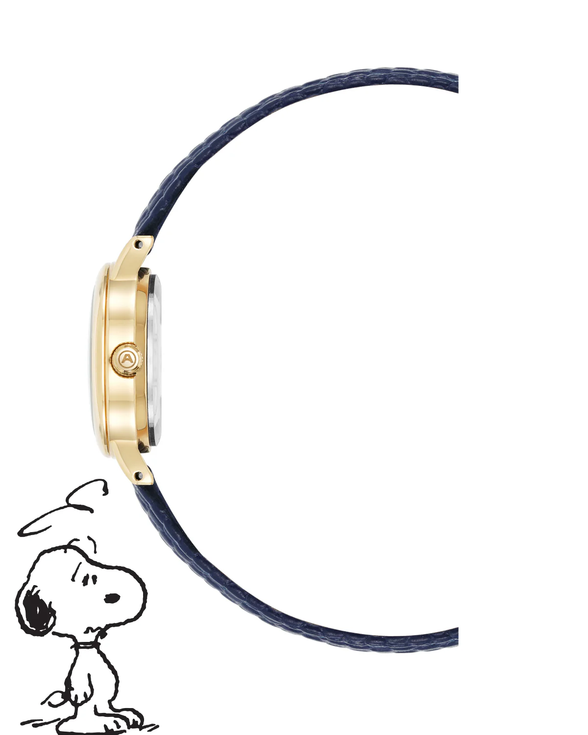 Armitron x Peanuts: Dressed to the Nines | 24mm, Peanuts Navy/Gold - Image 4