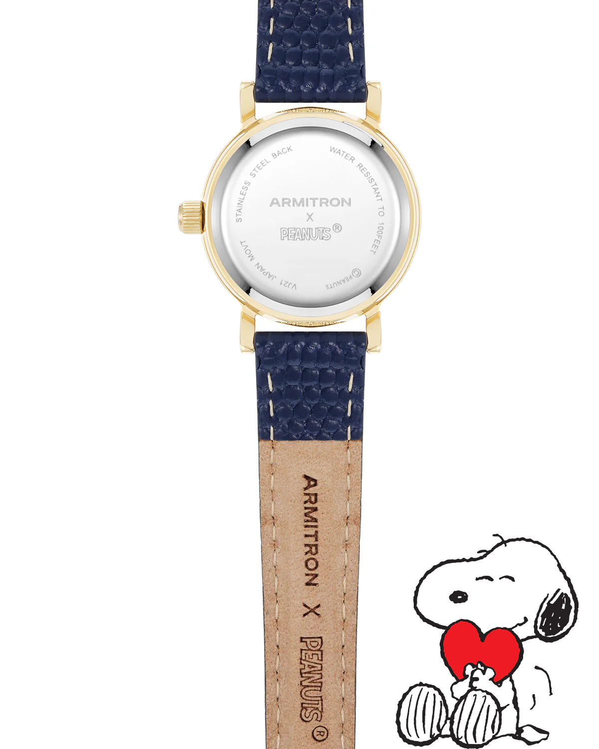 Armitron x Peanuts: Dressed to the Nines | 24mm, Peanuts Navy/Gold - Image 5