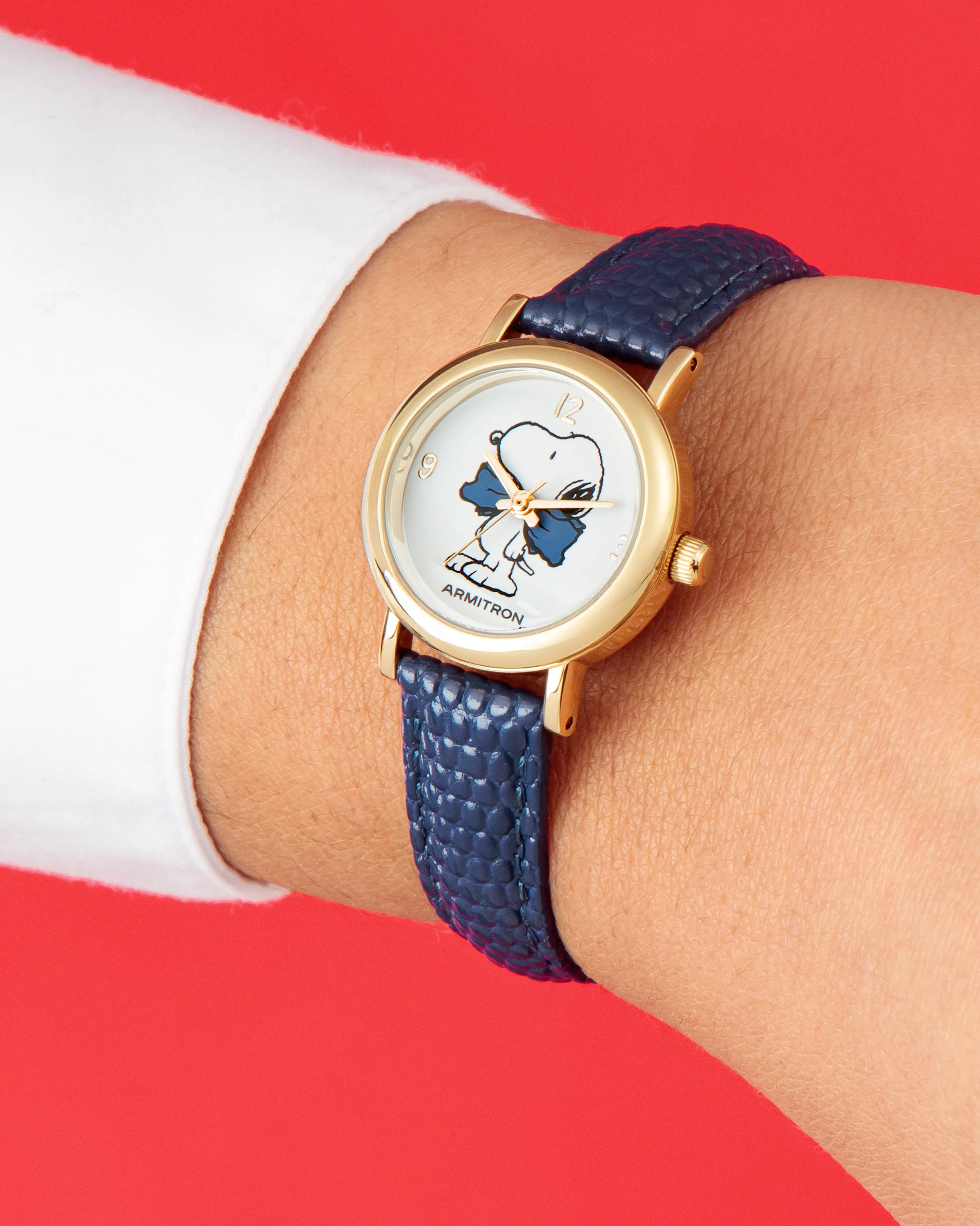 Armitron x Peanuts: Dressed to the Nines | 24mm, Peanuts Navy/Gold - Image 9