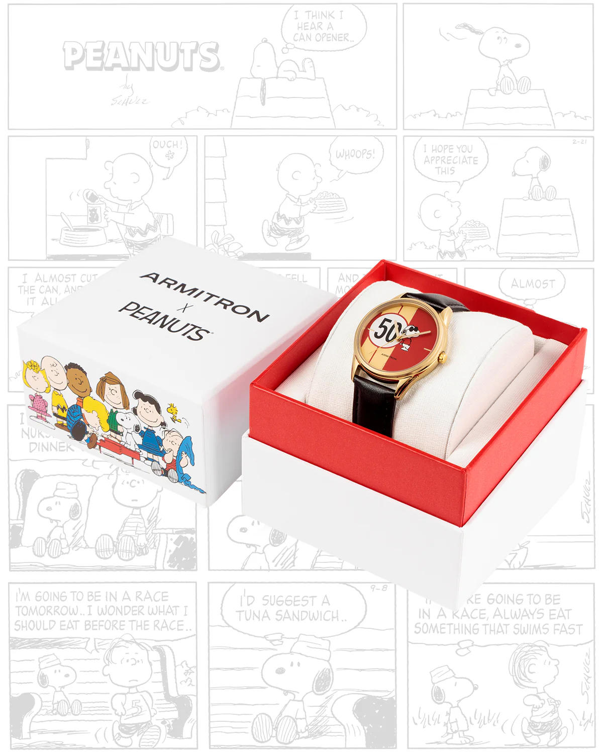 Armitron x Peanuts: Golden Cool | 36mm, Peanuts Black/Gold/Red - Image 11