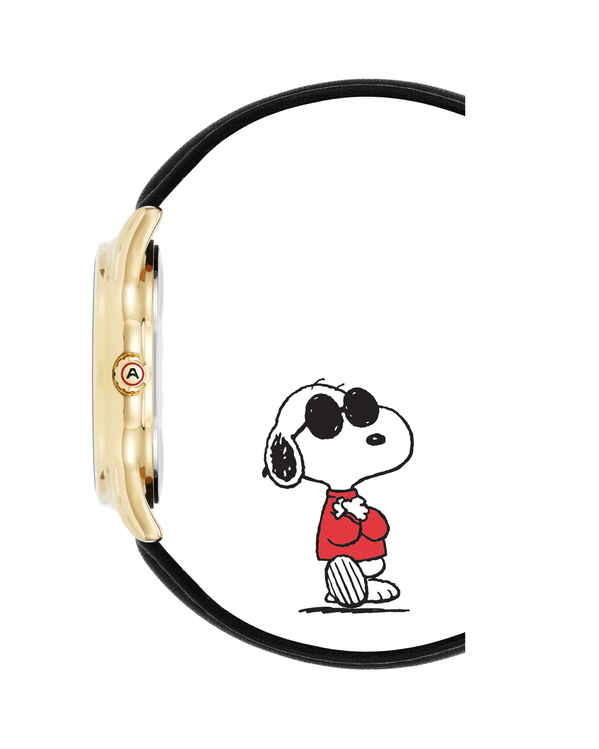 Armitron x Peanuts: Golden Cool | 36mm, Peanuts Black/Gold/Red - Image 4