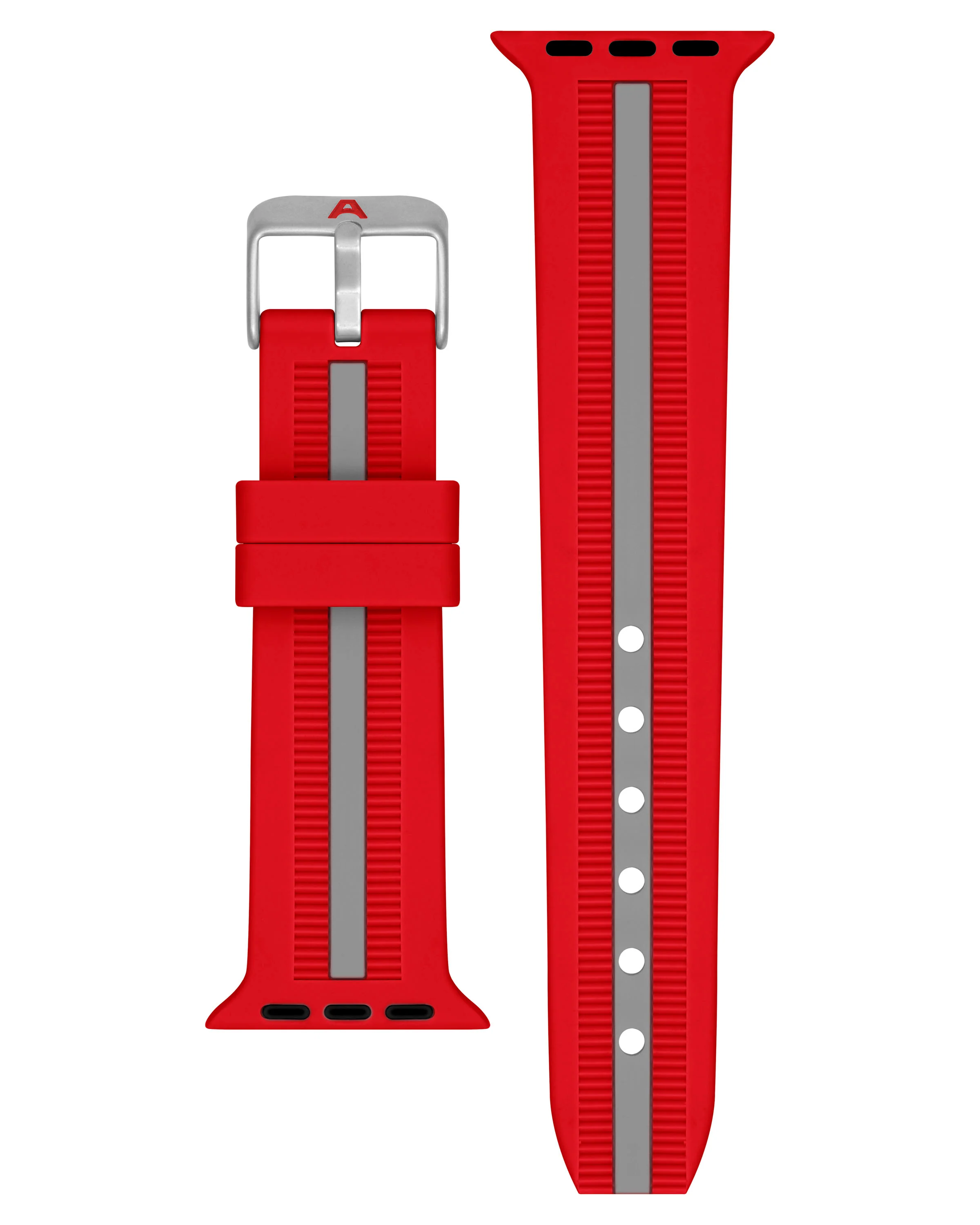 Racer Silicone Band for Apple Watch™ | Red/Gray - Image 2